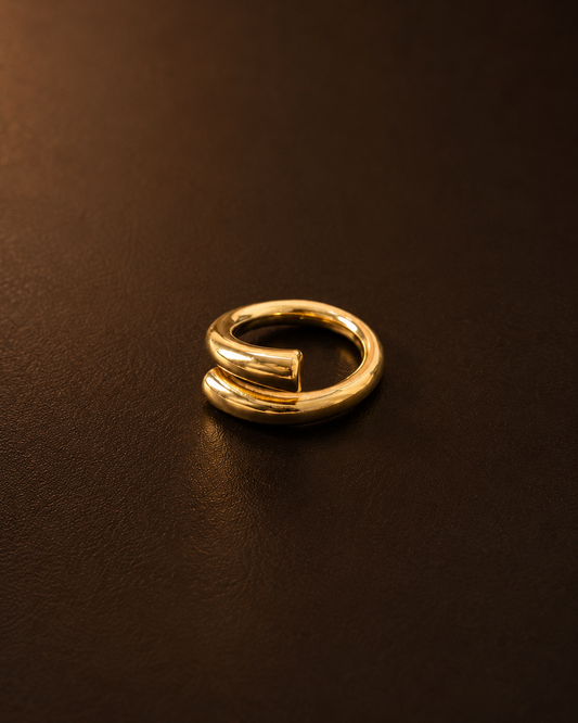 Anti-Tarnish Gold Plated Coiled Wrap Ring